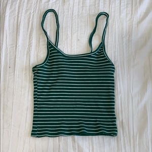 American Eagle Striped Cropped tank top